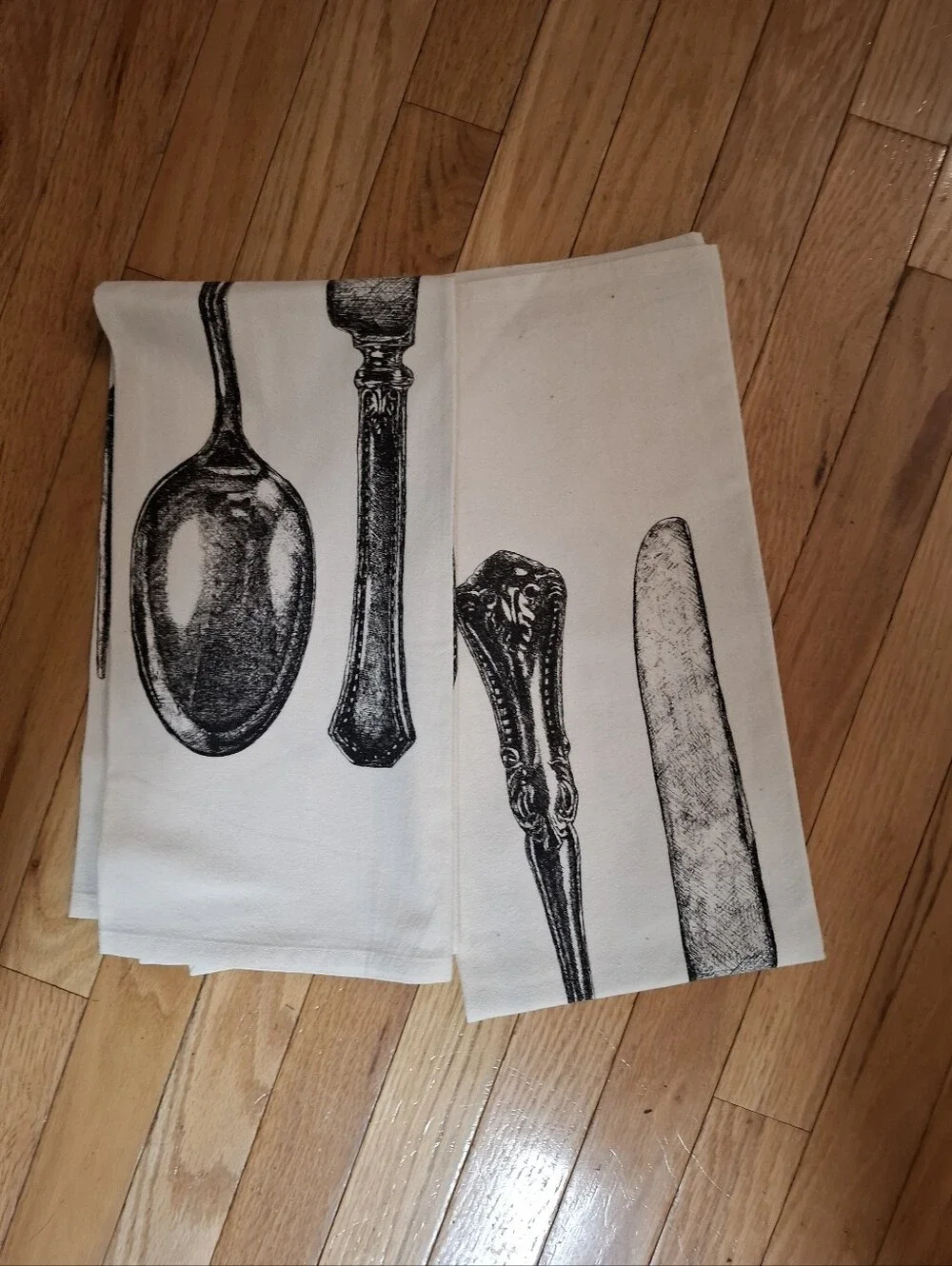 Hester & Cook Flatware Kitchen Flour Sack Towels 2 Pottery Barn